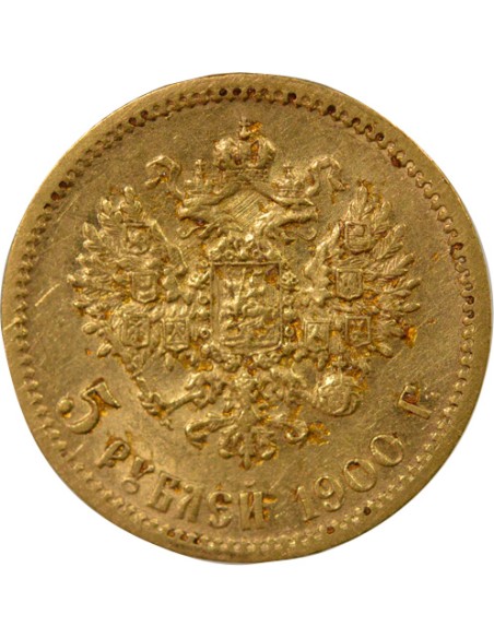 Russie Nicolas II 5 roubles Or 1900 A Paris