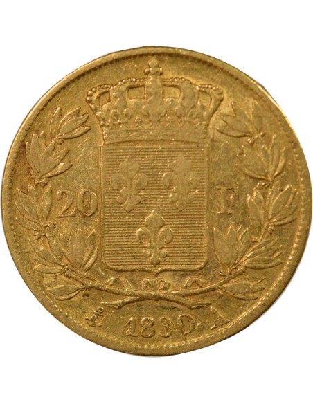 Charles X 4 1/2 Feuilles 20 francs Or 1830 A - Paris