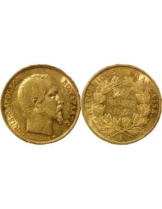 Bonaparte Charles Louis Napoléon (Napoléon III) 20 francs Or 1852 A - Paris