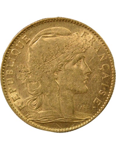 Coq 10 francs Or 1901 A Paris