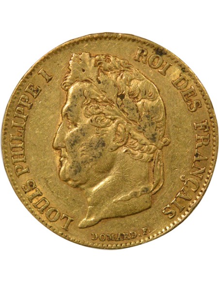 Louis-Philippe Ier Domard 20 francs Or 1841 A - Paris