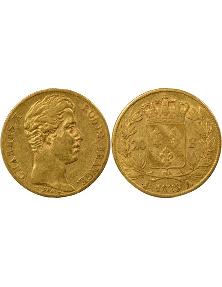 Charles X 20 francs Or 1825 A - Paris