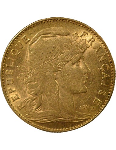 Coq 10 francs Or 1901 A Paris