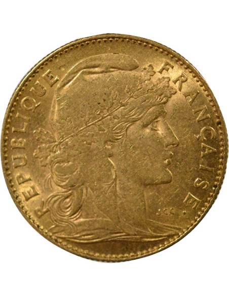 Coq 10 francs Or 1901 A Paris