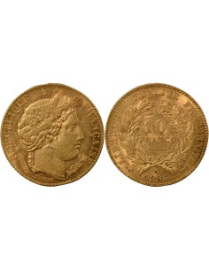 IIIe République 10 francs Or 1896 A - Paris