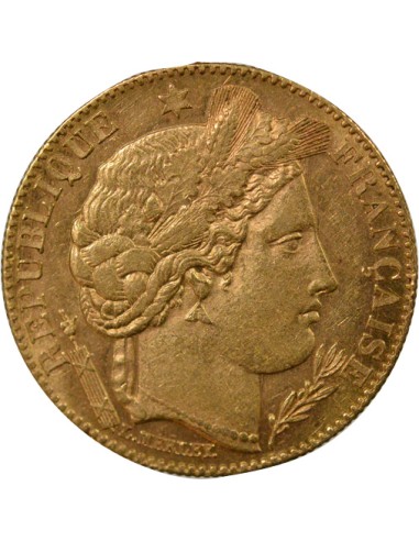 IIIe République 10 francs Or 1896 A - Paris