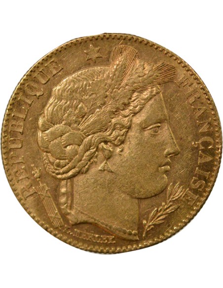 IIIe République 10 francs Or 1896 A - Paris