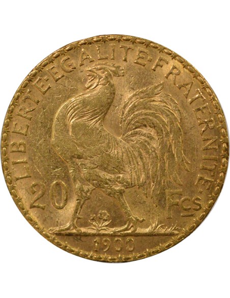 Coq 20 francs Or 1900 A Paris