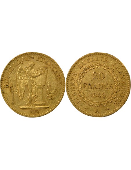 IIe République 20 francs Or 1848 A - Paris