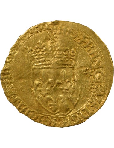 François Ier 1 ecu d'or au soleil Or 1519-1540 L Bayonne