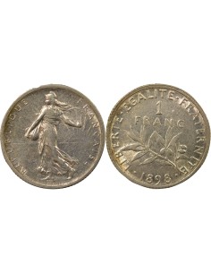 Semeuse 1 franc Argent 1898 A Paris