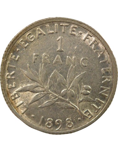 Semeuse 1 franc Argent 1898 A Paris