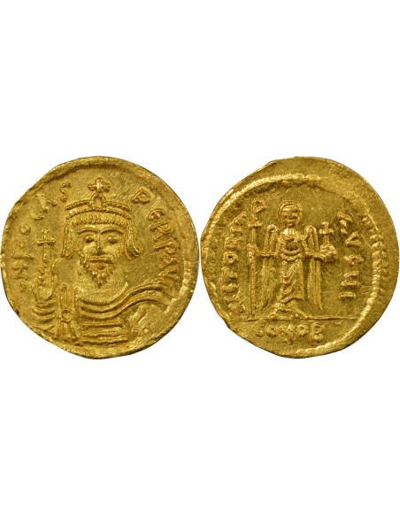 Empire Byzantin Phocas Classe IV 1 solidus Or 607-610 Constantinople