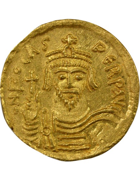 Empire Byzantin Phocas Classe IV 1 solidus Or 607-610 Constantinople