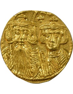 Empire Byzantin Constant II Héraclius Classe VI 1 solidus Or 661-663 Constantinople 2