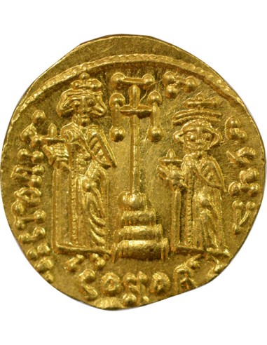 Empire Byzantin Constant II Héraclius Classe VI 1 solidus Or 661-663 Constantinople