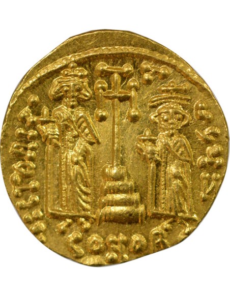 Empire Byzantin Constant II Héraclius Classe VI 1 solidus Or 661-663 Constantinople