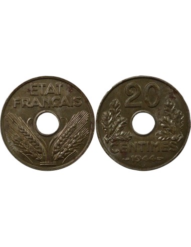 Fer 20 centimes Fer 1944 A Paris