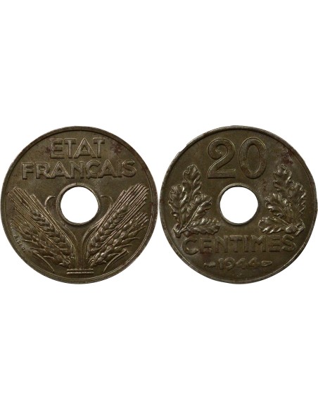 Fer 20 centimes Fer 1944 A Paris