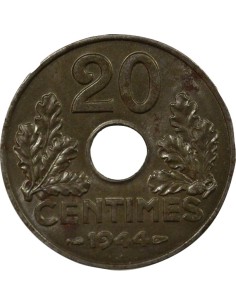 Fer 20 centimes Fer 1944 A Paris 2