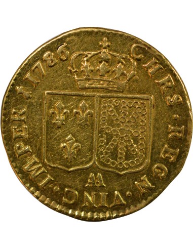 Louis XVI A la Tête nue 1 louis d'or Or 1786 AA Metz
