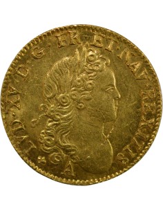 Louis XV à la Croix de St Esprit 1 louis d'or Or 1718 A - Paris 2