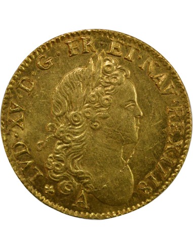 Louis XV à la Croix de St Esprit 1 louis d'or Or 1718 A - Paris