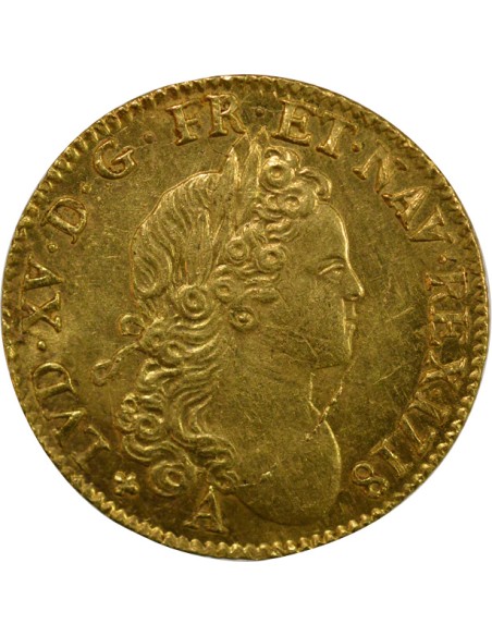 Louis XV à la Croix de St Esprit 1 louis d'or Or 1718 A - Paris