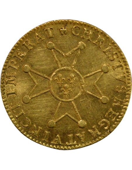 Louis XV à la Croix de St Esprit 1 louis d'or Or 1718 A - Paris