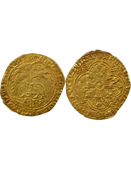 Charles VII 1 agnel d'or Or 1427-1462 N Montpellier