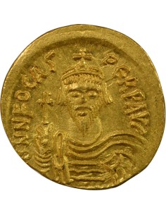 Empire Byzantin Phocas Classe IV 1 solidus Or 607-610 Constantinople 2