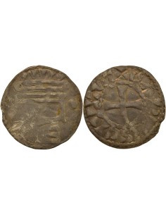 Eudes I de Blois 1 denier Argent 980-1000 Chartres