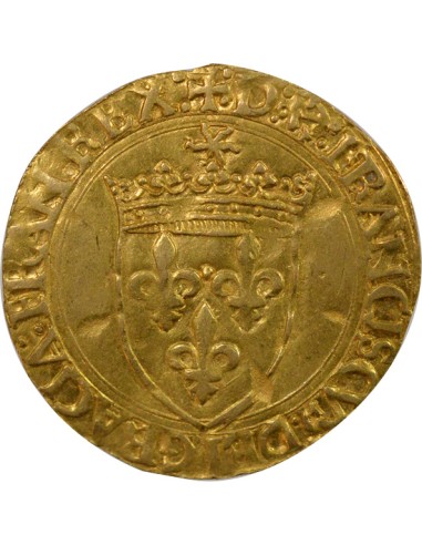 5e Type 1 ecu d'or au soleil Or 1519-1540 L Bayonne
