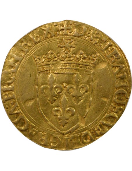 5e Type 1 ecu d'or au soleil Or 1519-1540 L Bayonne