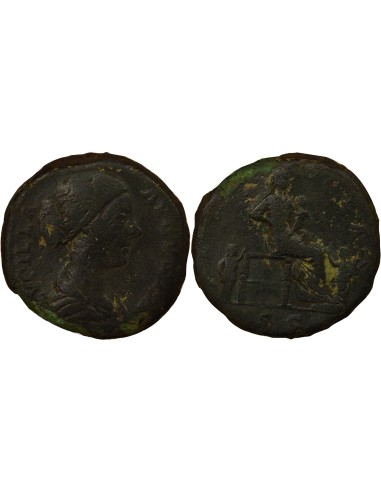 Rome Empire Lucille Fecunditas 1 sesterce Laiton 166-169 R Rome