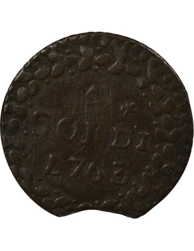 Etats Italiens Pascal Paoli 4 soldi Billon 1763 Murato