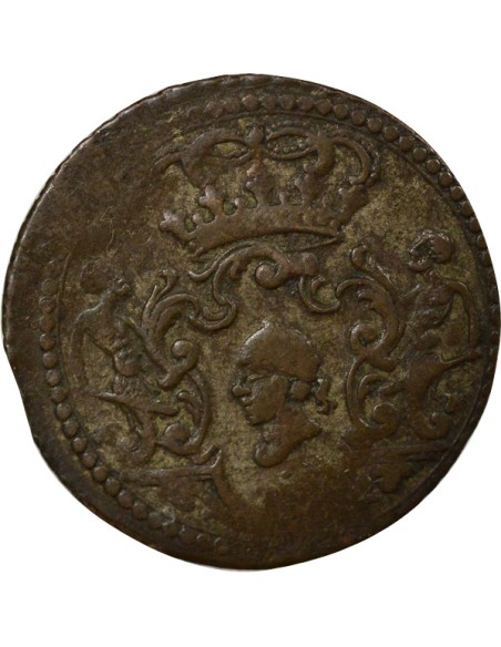 Etats Italiens Pascal Paoli 4 soldi Billon 1766 Murato