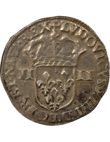 Louis XIV 1/4 ecu Argent 1646 T Nantes