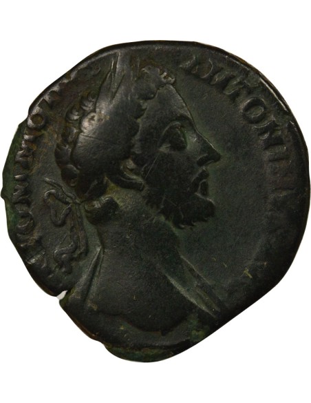 Rome Empire Commode Jupiter debout 1 sesterce Laiton 181 R Rome