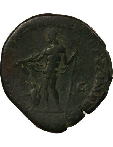 Rome Empire Commode Jupiter debout 1 sesterce Laiton 181 R Rome