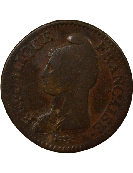 Grand Module 1 décime Cuivre An 7 (1798-1799) A - Paris