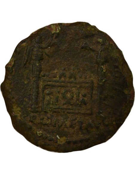 Rome Empire Tibère Autel des Gaules 1 semis Bronze 12-14 D Lyon