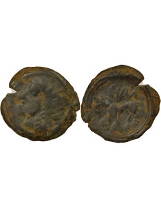Gaule (Carnutes) au Loup 1 bronze Bronze Ie siècle Av JC