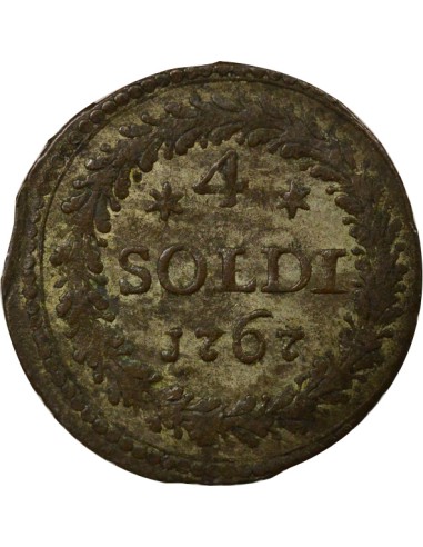 Etats Italiens Pascal Paoli 4 soldi Billon 1767 Murato