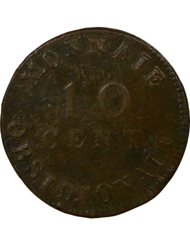Roi d'Italie 10 centimes Bronze 1814 Anvers