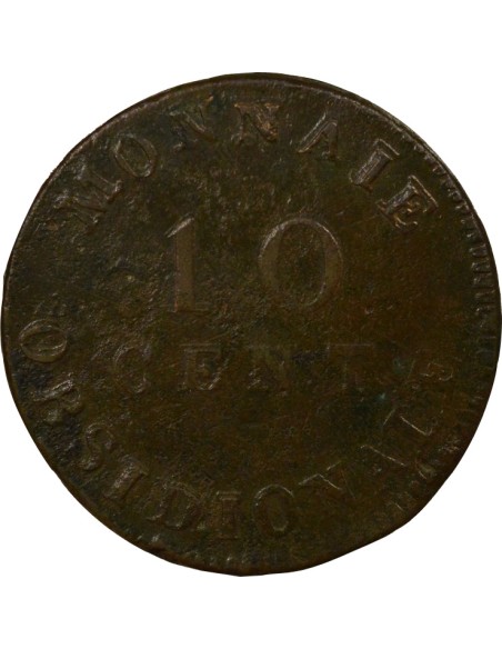 Roi d'Italie 10 centimes Bronze 1814 Anvers