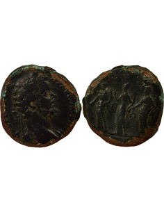 Rome Empire Septime Sévère Monnaies de l'Auguste 1 sesterce Laiton 194 R Rome