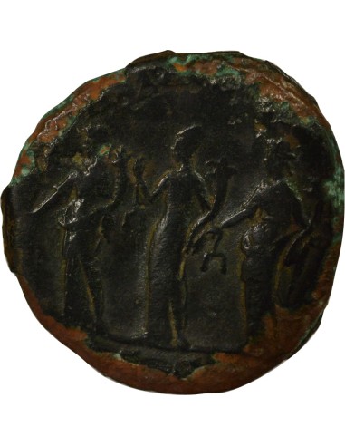 Rome Empire Septime Sévère Monnaies de l'Auguste 1 sesterce Laiton 194 R Rome