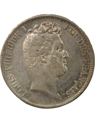 Louis-Philippe Ier Tr. en Creux 5 francs Argent 1831 W Lille