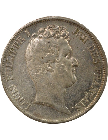 Louis-Philippe Ier Tr. en Creux 5 francs Argent 1831 W Lille